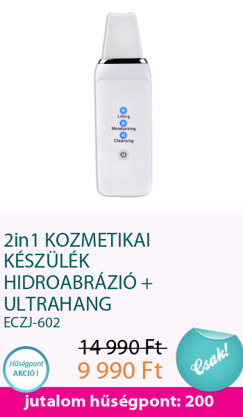 2in1 KOZMETIKAI KÉSZÜLÉK HIDROABRÁZIÓ + ULTRAHANG