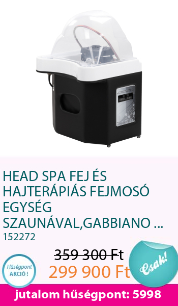 HEAD SPA FEJ ÉS HAJTERÁPIÁS FEJMOSÓ EGYSÉG SZAUNÁVAL,GABBIANO 050 Fekete