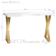Manikűrös Asztal MOMO 04-GL arany - E-SHOP ELKONcosmetic Kft.